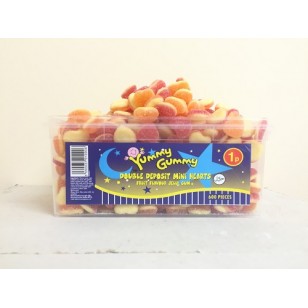 YUMMY GUMMY Double Deposit Mini Hearts HALAL  x 600 pieces
